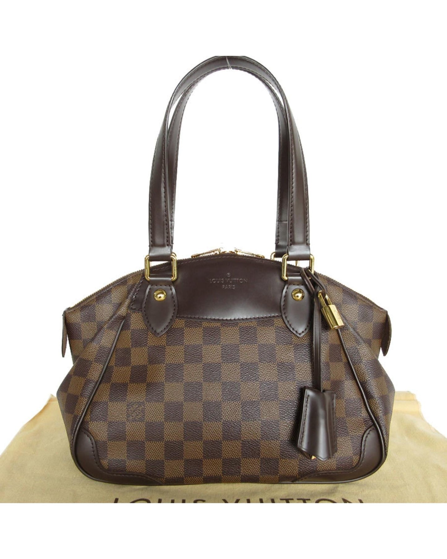 Lockme Cabas Damier Ebene Handbag