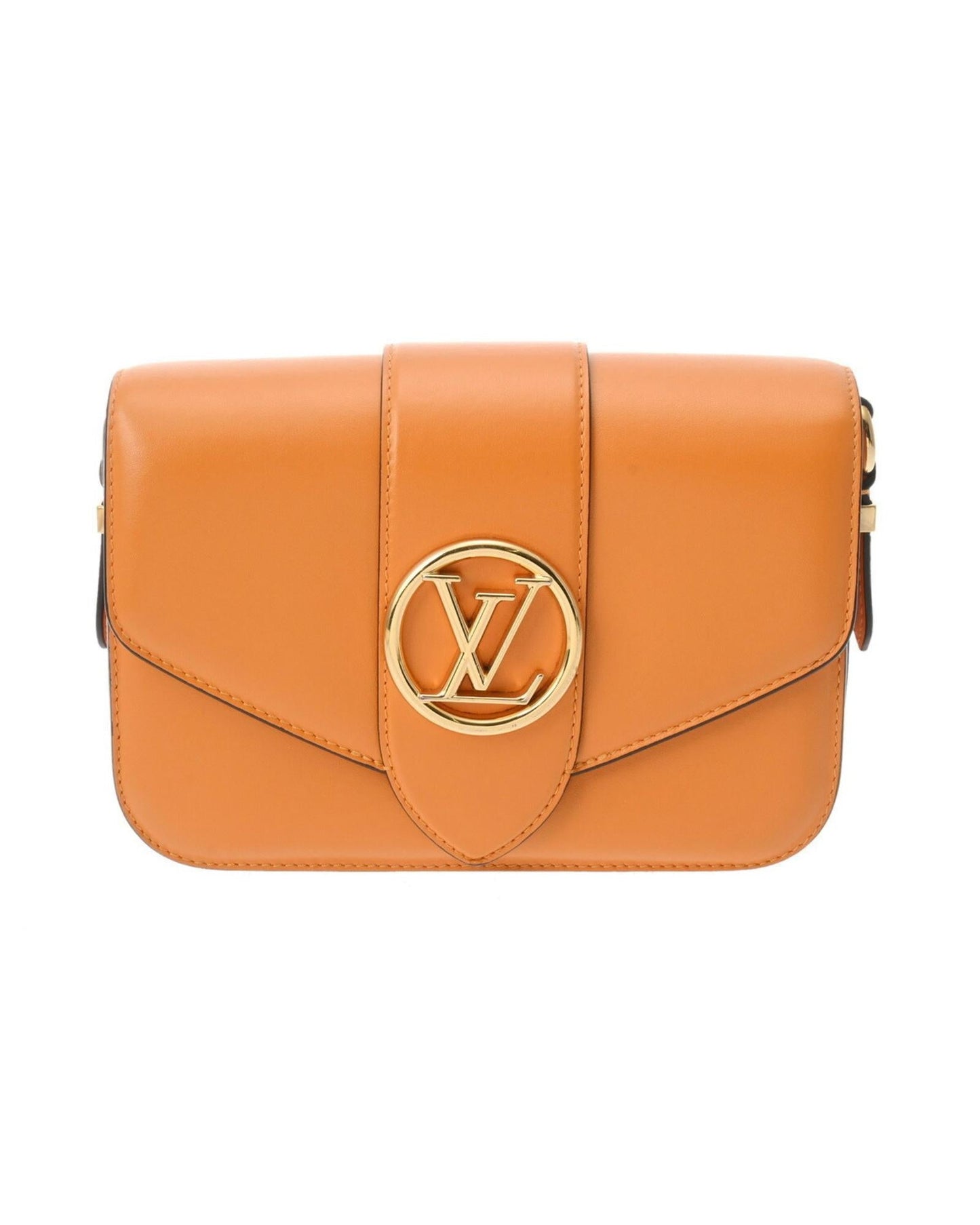 Leather Handbag with Dust Bag and Metal Fittings