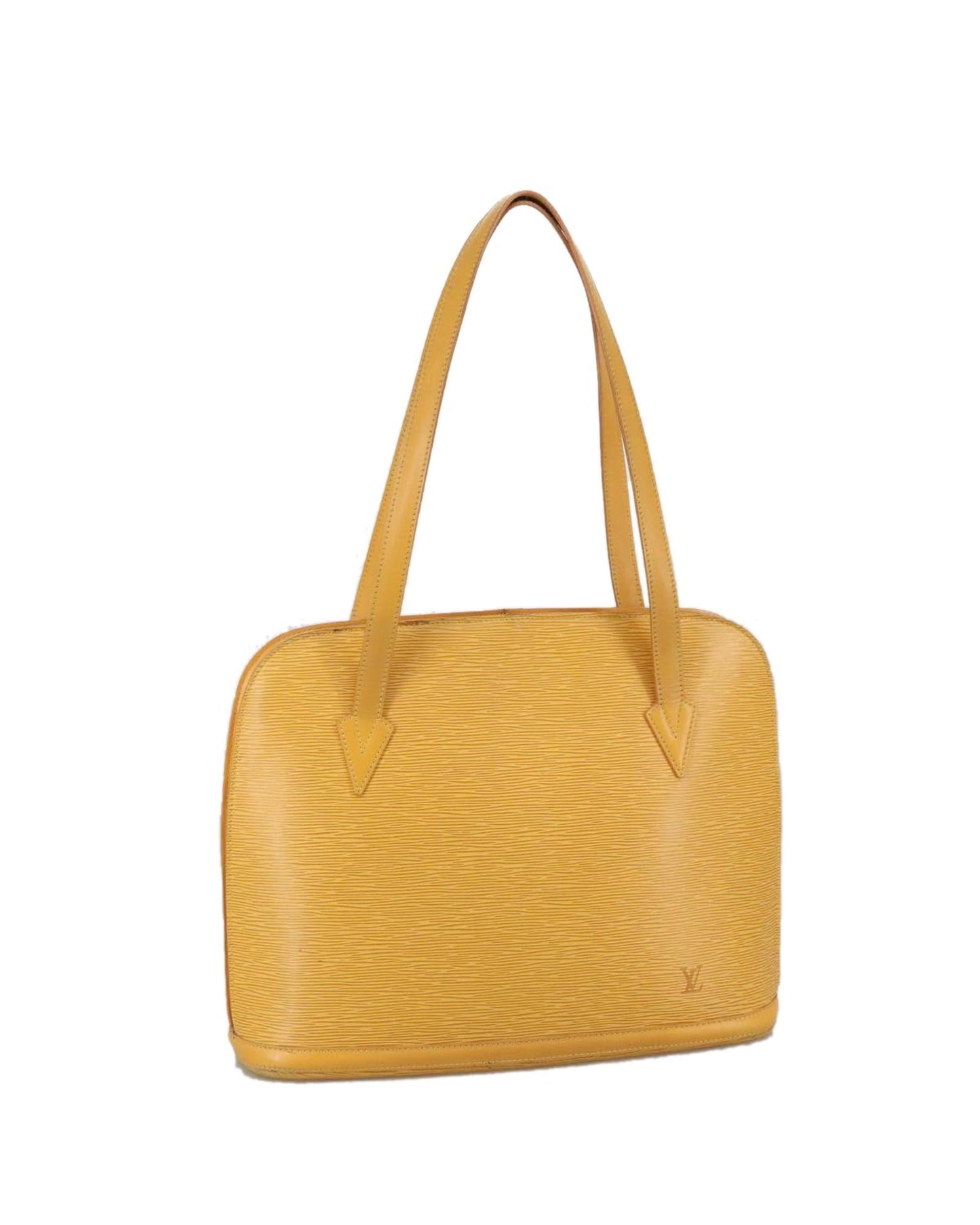 Epi Alma Yellow Leather Shoulder Bag