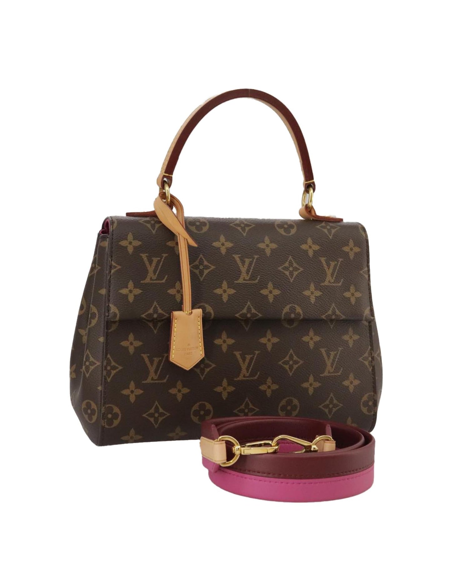 Canvas Cluny Handbag with Dust Bag and Shoulder Strap
