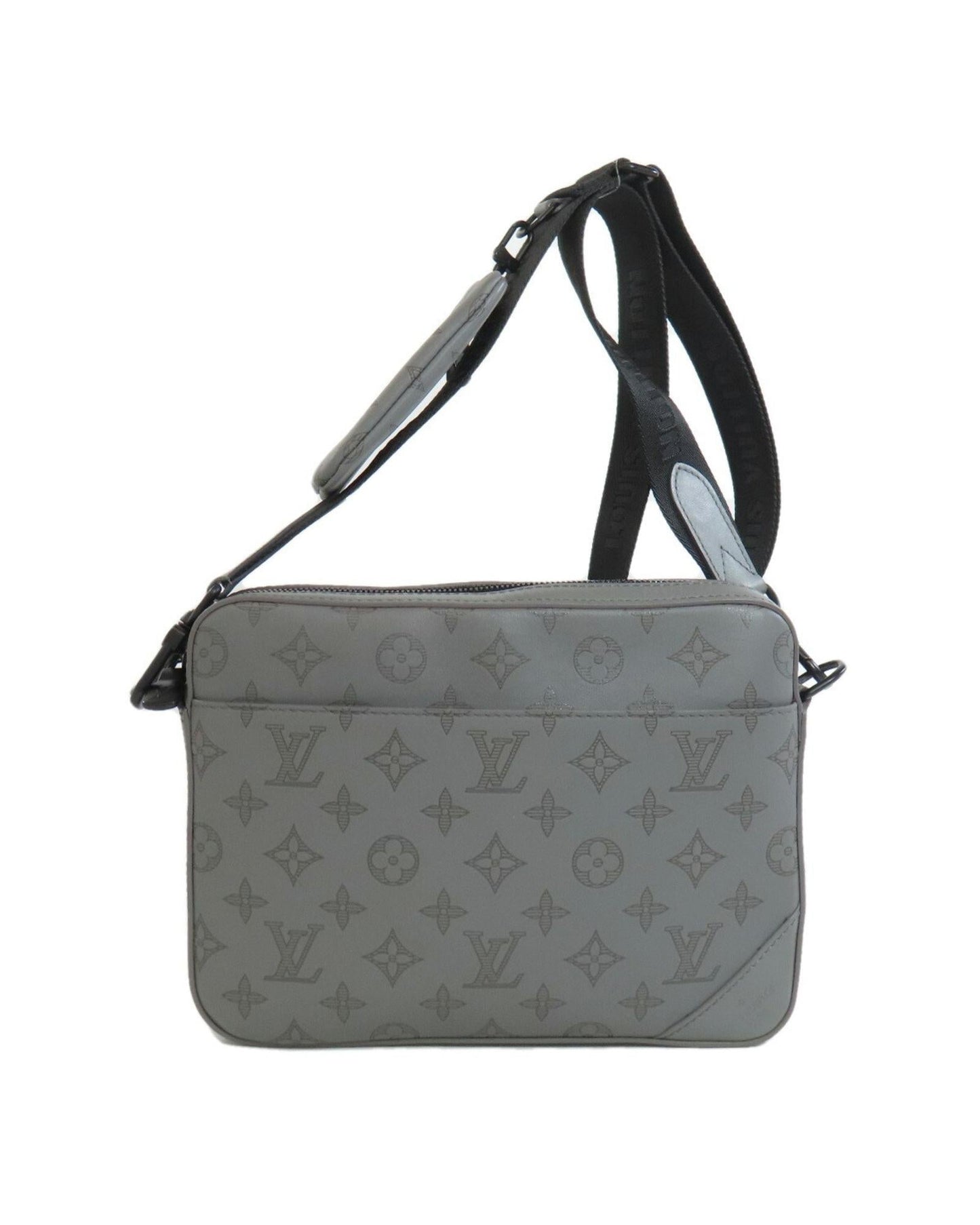Leather Duo Messenger Bag with Minimal Wear