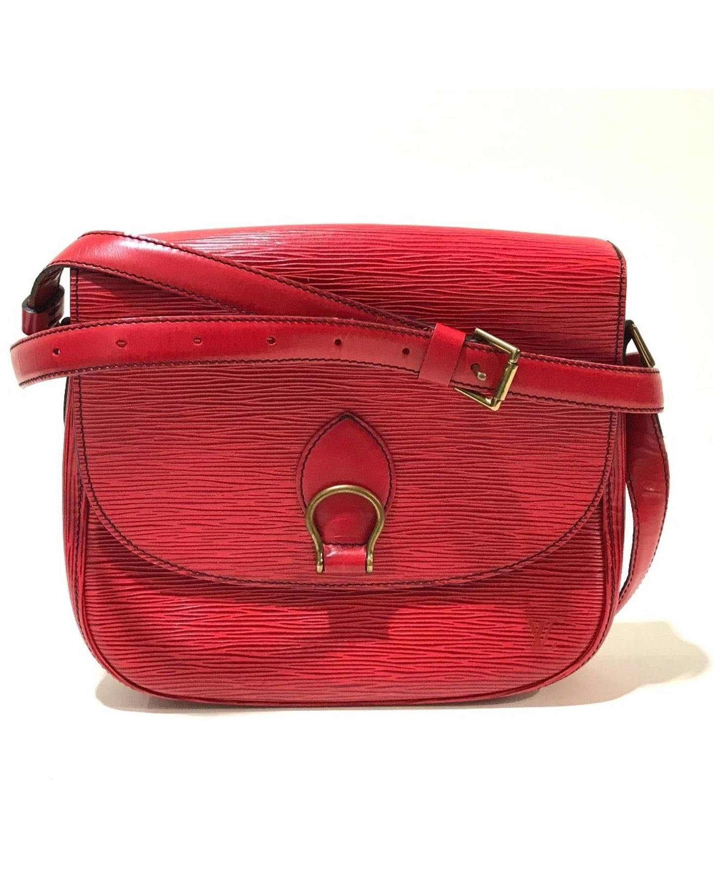 Epi Leather Red Shoulder Bag