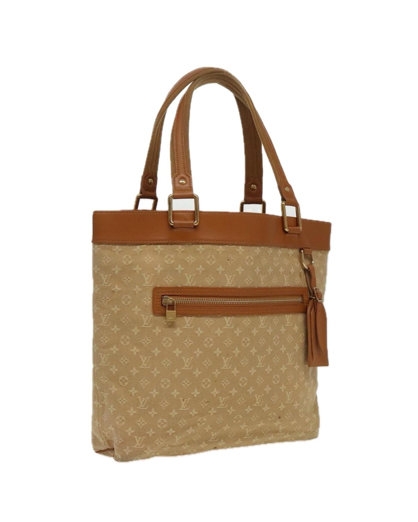 Mini Lin ToteBeige Monogram Canvas