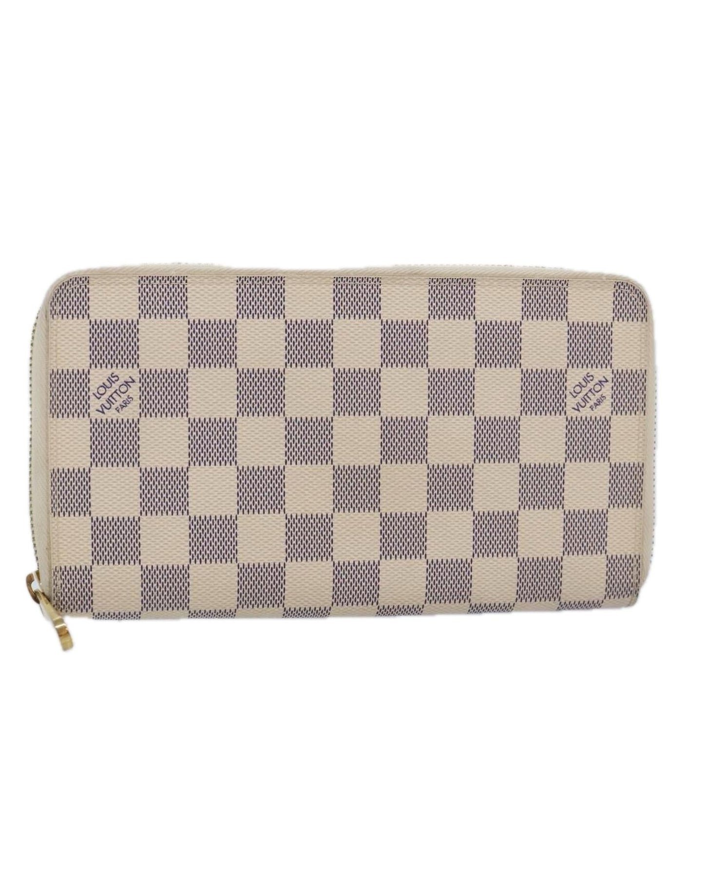 Damier Azur Canvas Zip Around Wallet