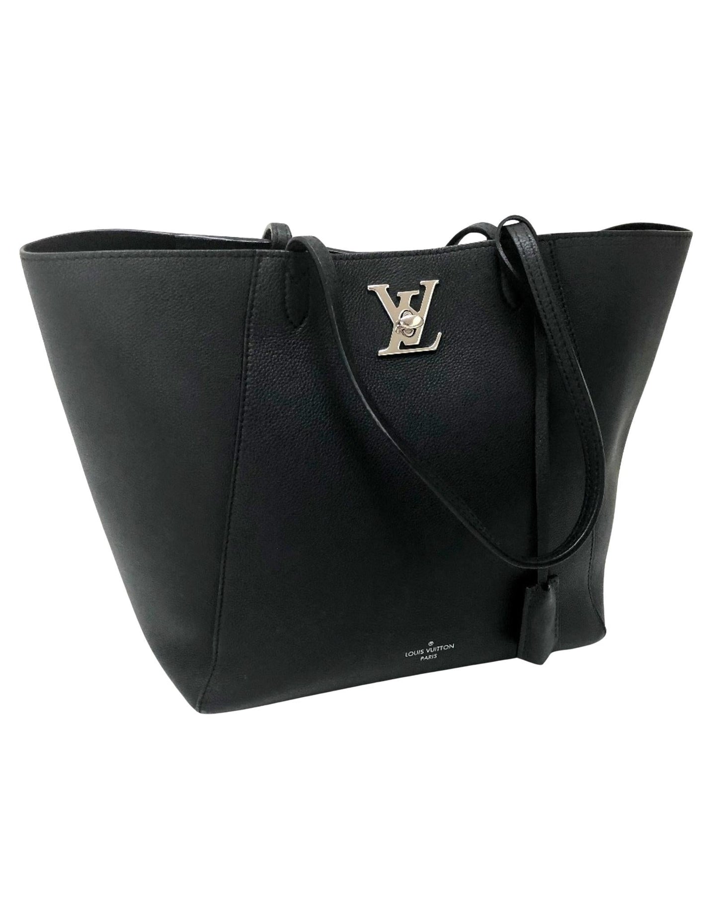 Lockme Leather Handbag with Charm