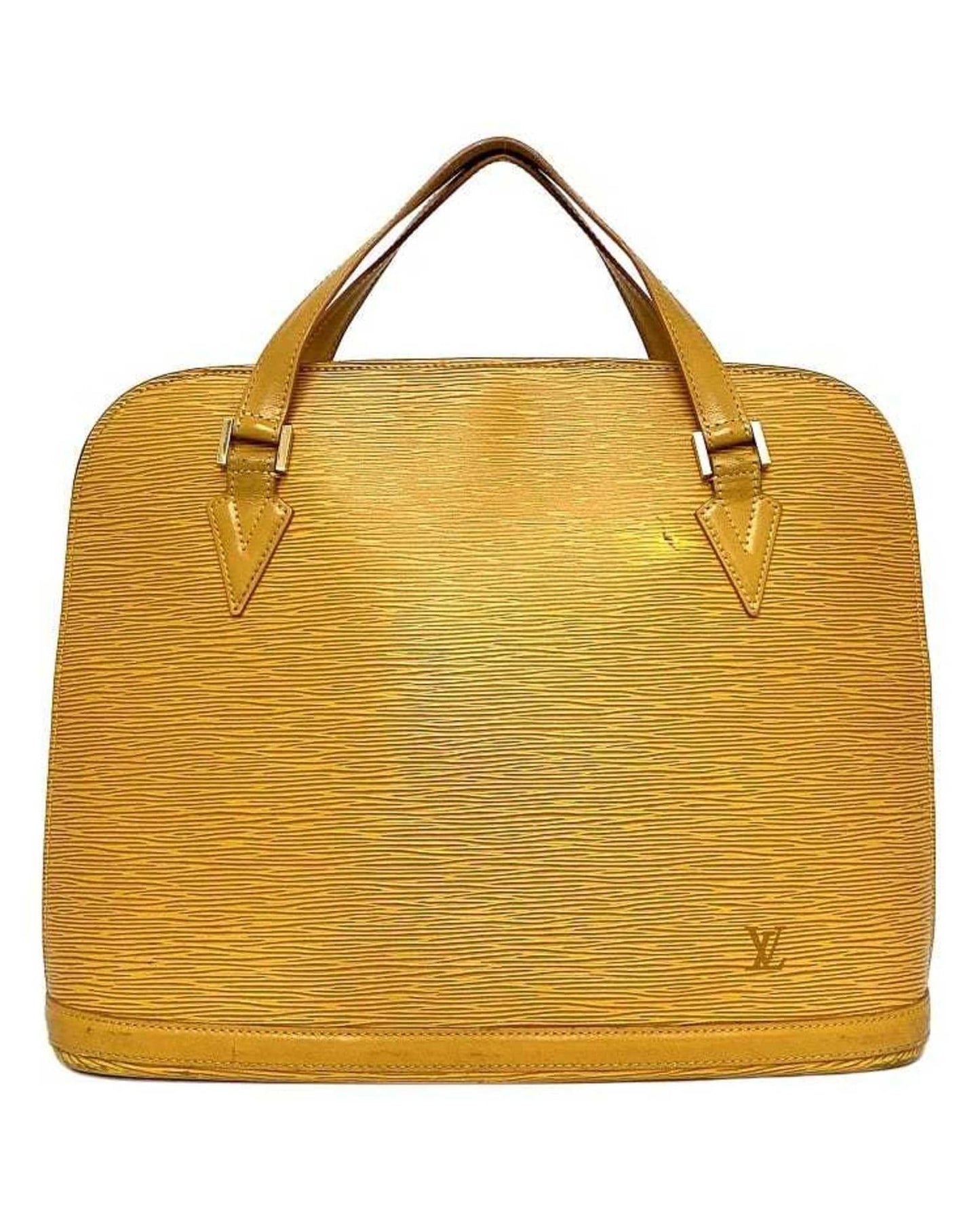 Leather Lussac Tote Bag with Top Handle