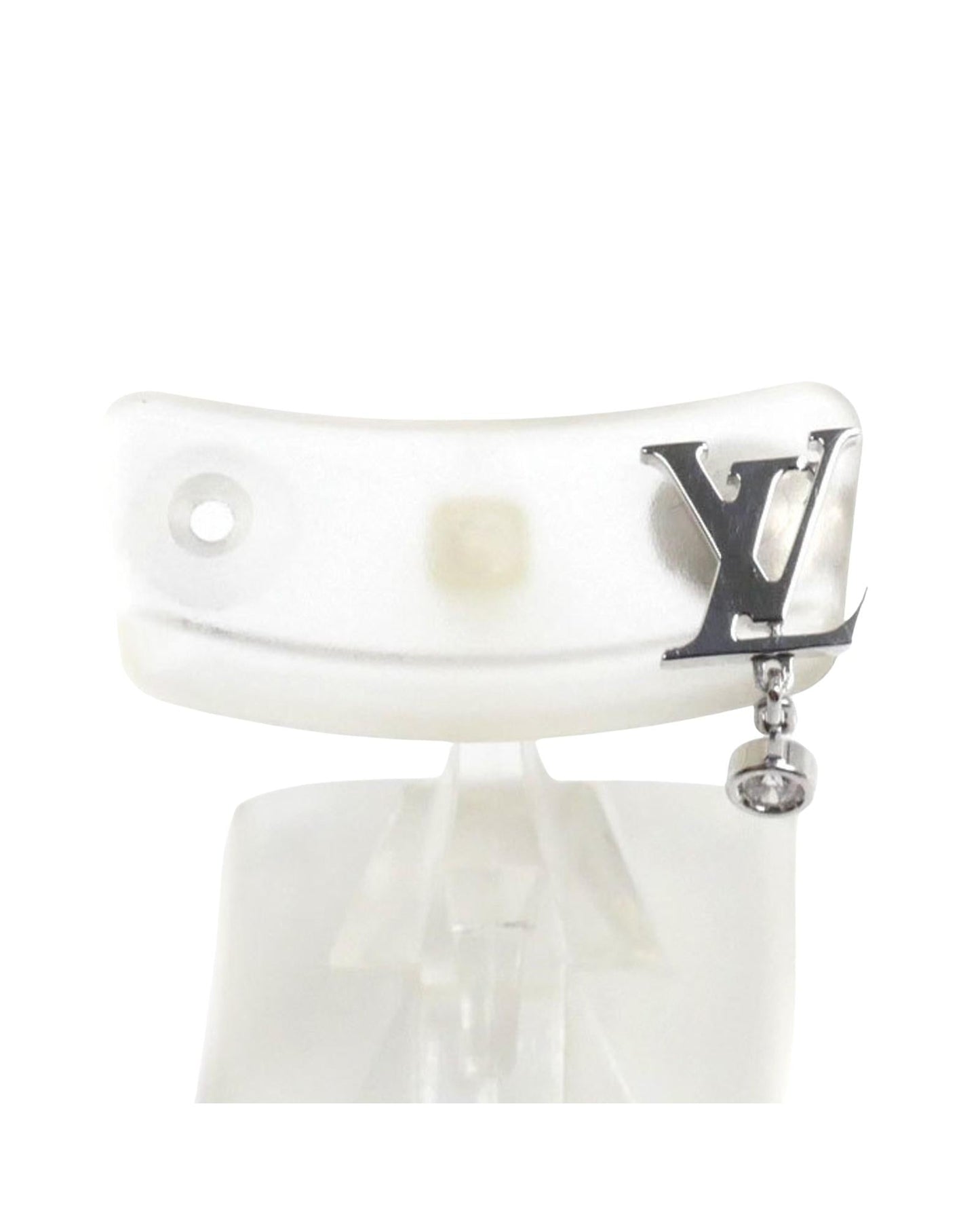 LV Initials Silver Earrings