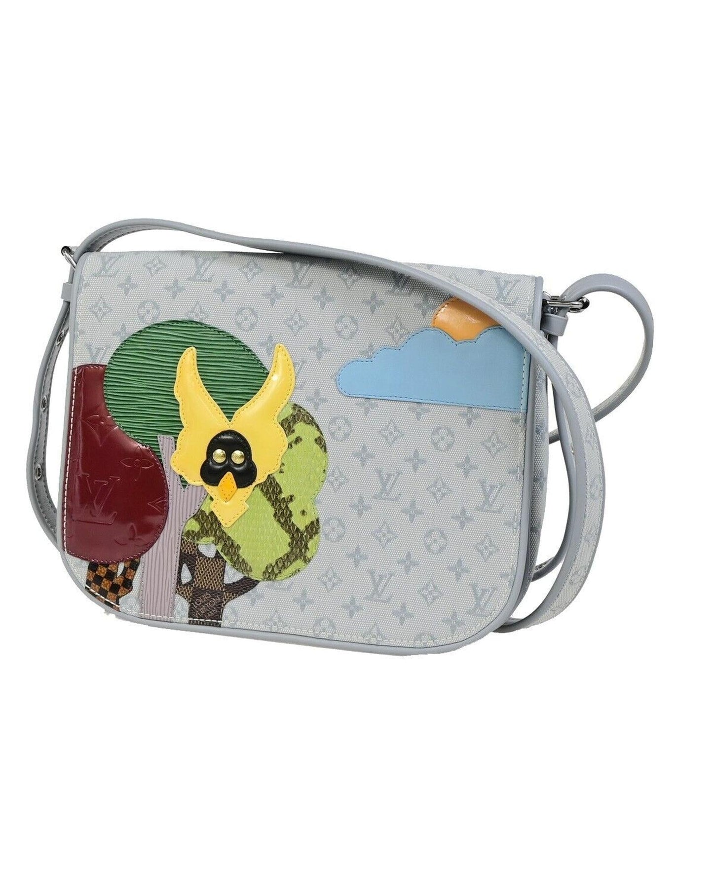 New Wave Chain Bag MM Monogram Coated Canvas