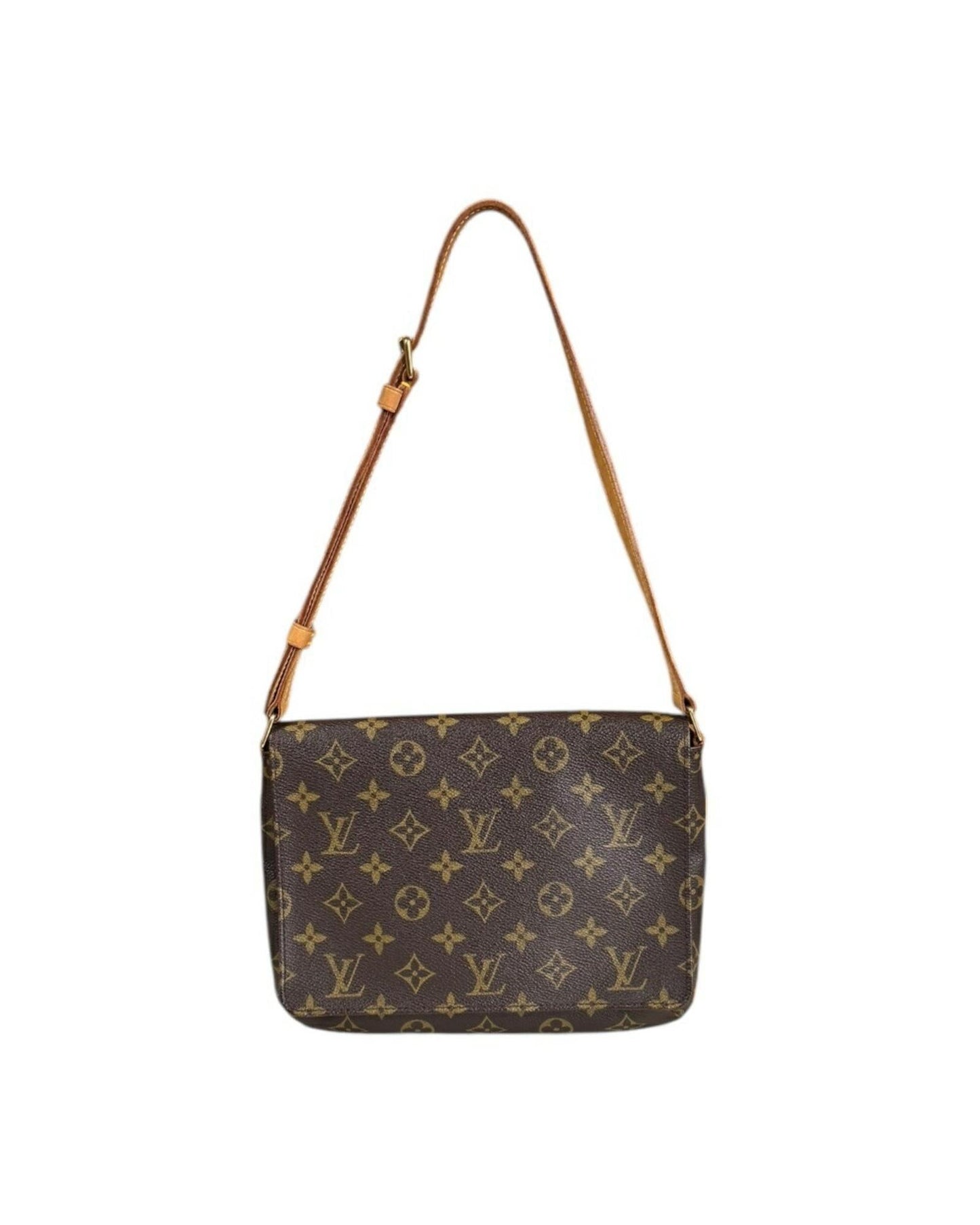 Canvas Musette Tango Shoulder Bag with Adjustable Strap