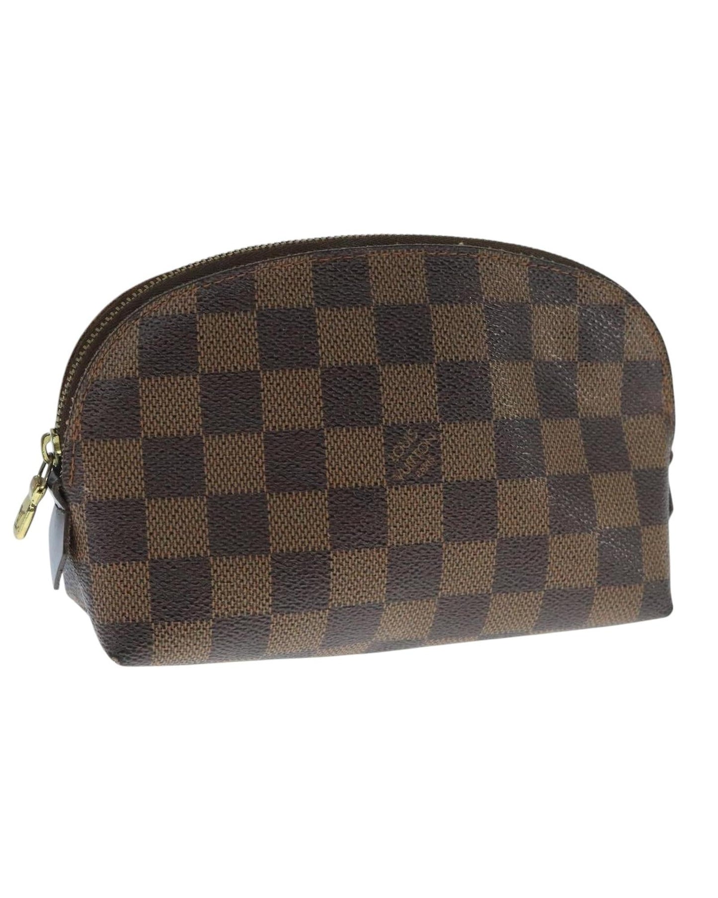 Cosmetic Canvas Pouch with Metal Fittings