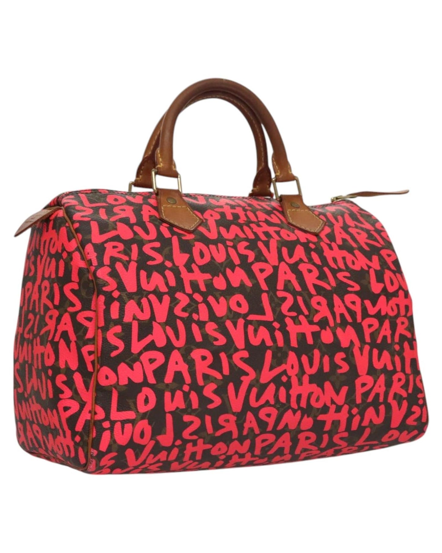 Canvas Speedy Bag with Dust Bag and Serial Number