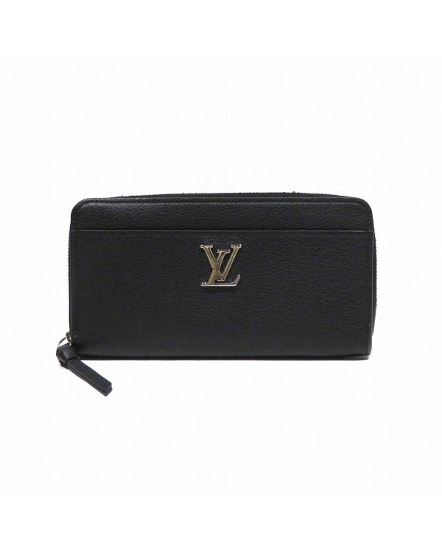 Lockme Leather Wallet with Sleek Design and Slightly Worn Look