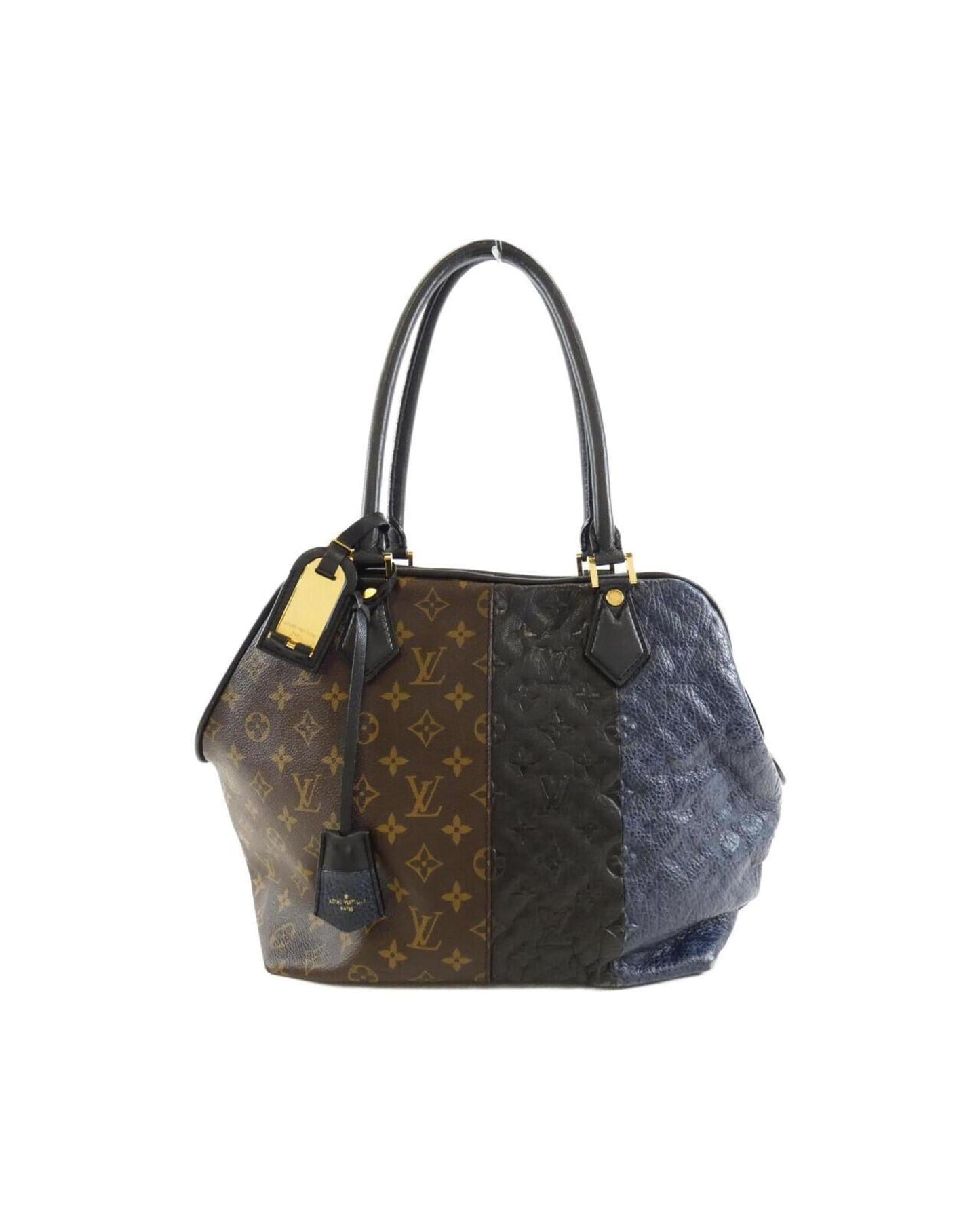 Luxury Canvas Tote Bag with Clochette and Padlock