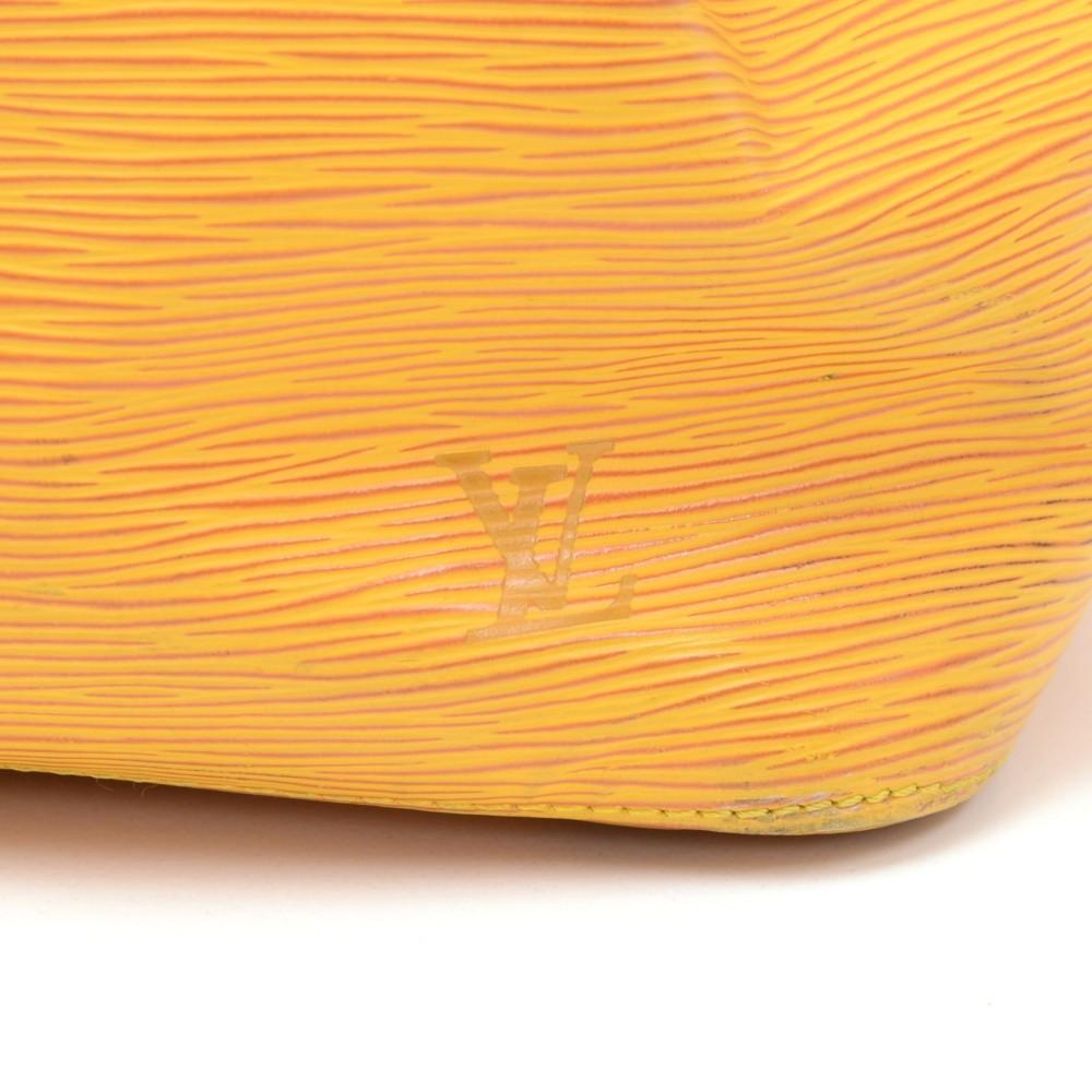 Louis Vuitto Petit Noe Yellow Epi Leather Bag