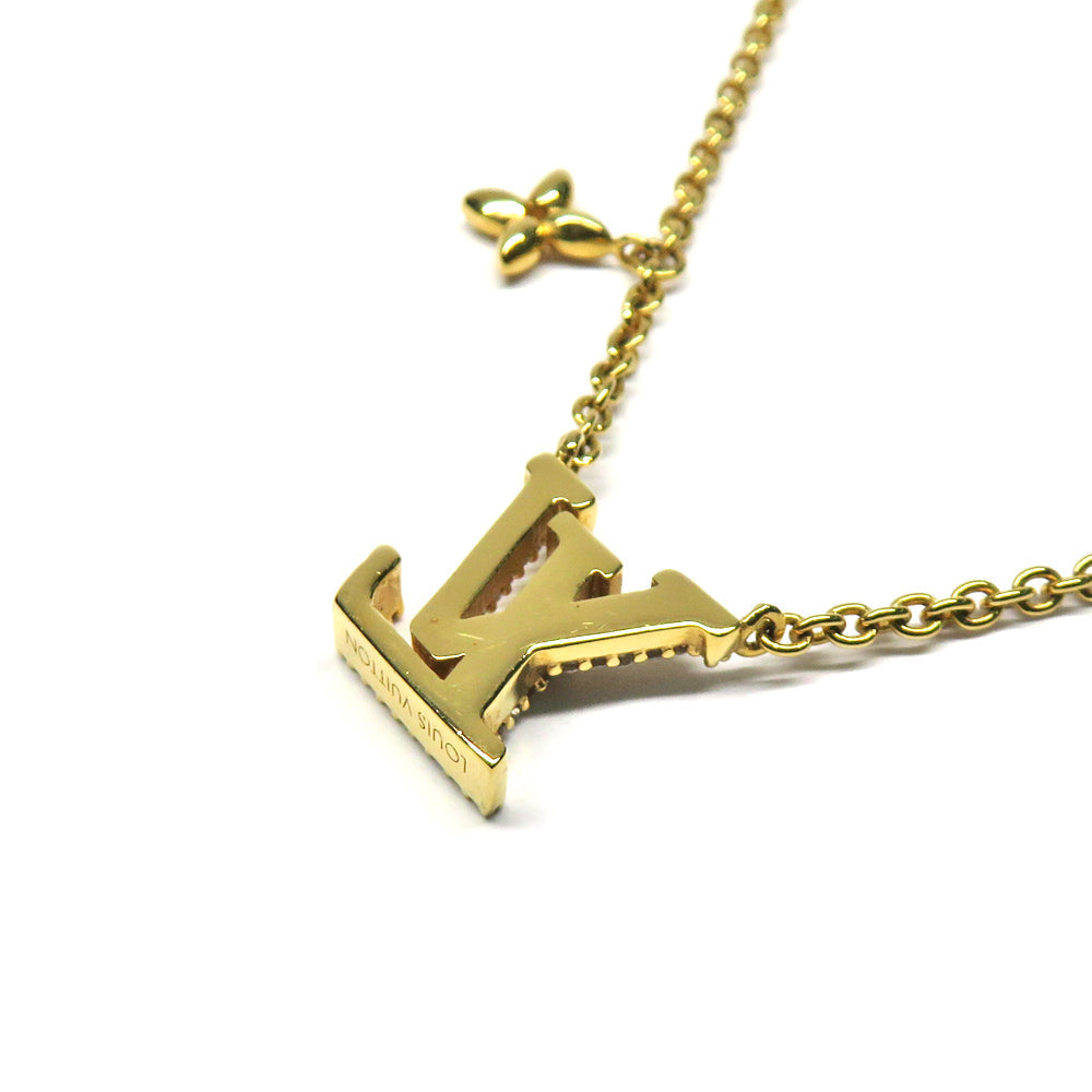 Louis Vuitton LV iconic necklace M00596 penchant g metal straws men  jewelry accessories cleaned