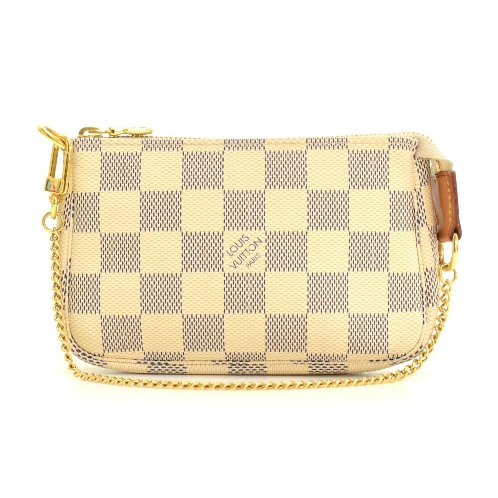 Louis Vuitto Damier Azur Canvas Pochette Accessoires Evening Bag