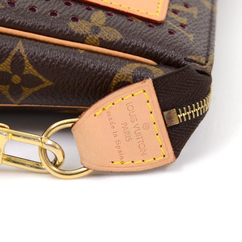 Louis Vuitto Perforated Monogram Canvas Accessoires Evening Bag - 2006 Limited Edition