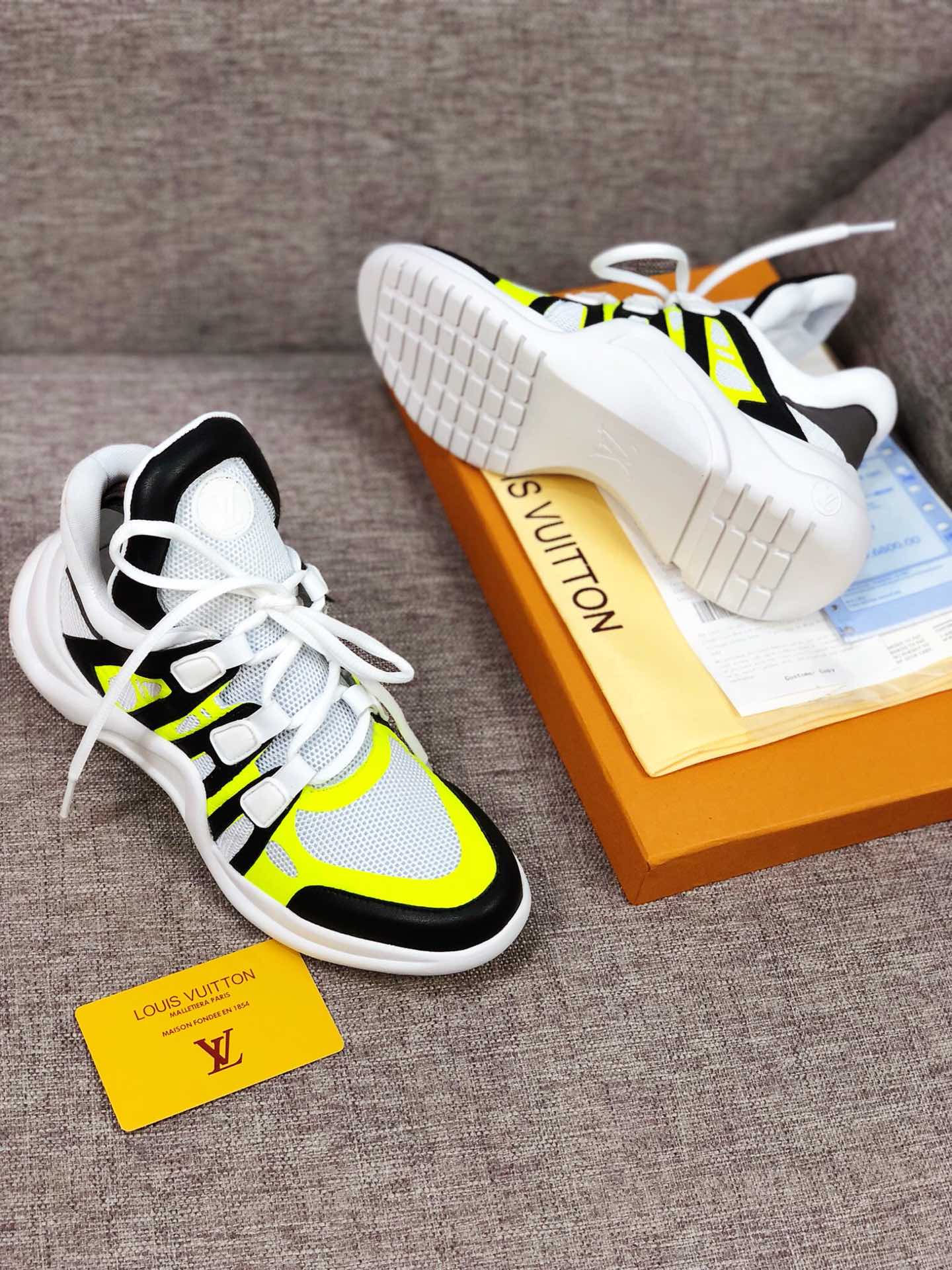 GLM - LUV Archlight Black White Yellow Sneaker