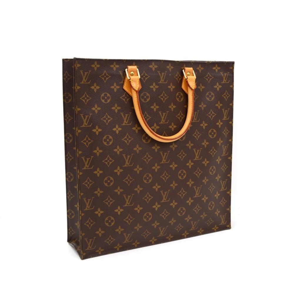 Louis Vuitto Monogram Canvas Sac Plat Handbag