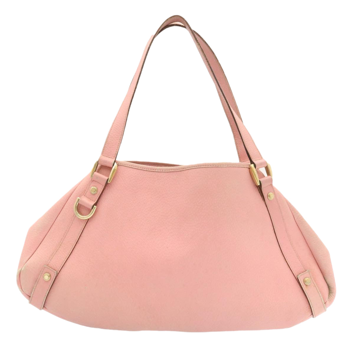 GUCCI Abbey GG Canvas Tote Bag Leather Pink 26647