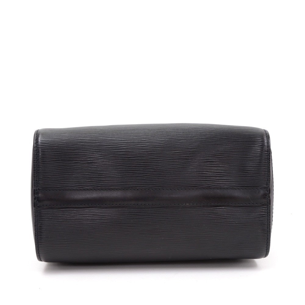 Louis Vuitto Speedy 25 Black Epi Leather Handbag