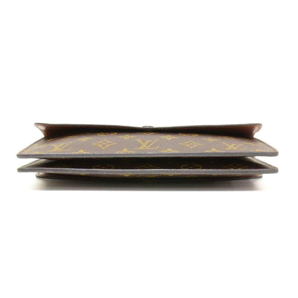 Louis Vuitto Pochette Double Rabat Monogram Canvas 2-Way Bag