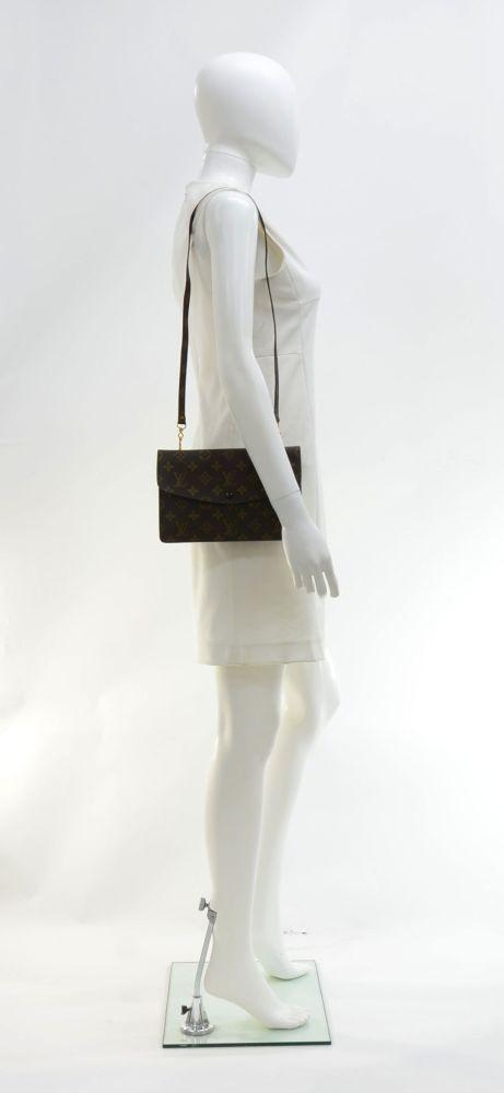 Louis Vuitto Pochette Double Rabat Monogram Canvas 2-Way Bag