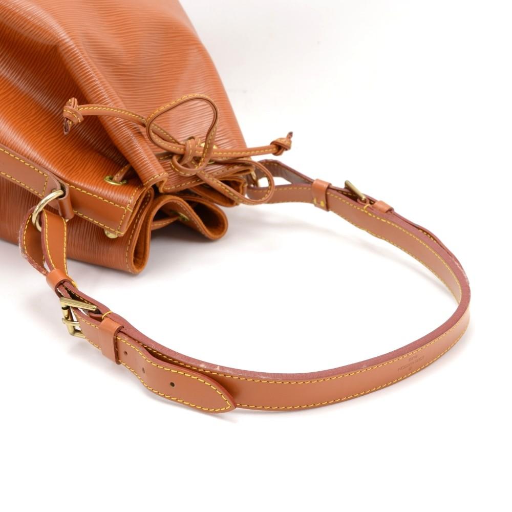 Louis Vuitto Petit Noe Orange Epi Leather Bag