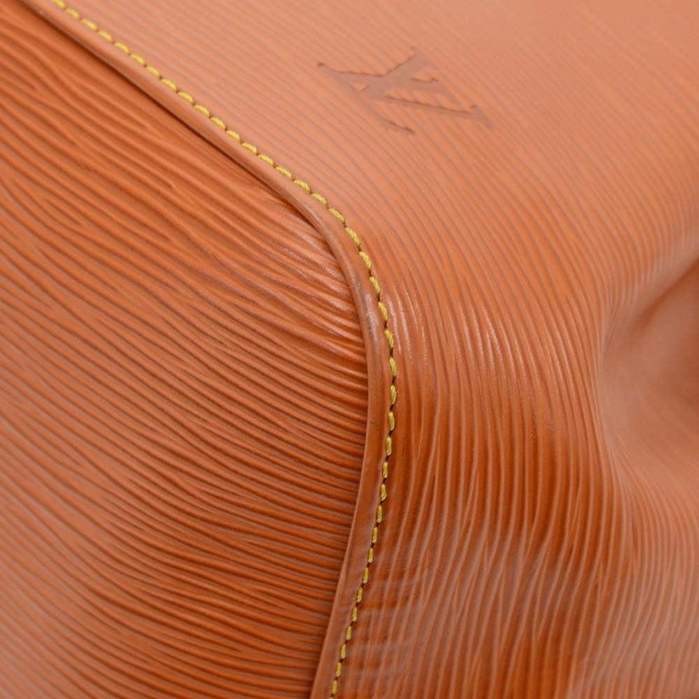 Louis Vuitto Petit Noe Orange Epi Leather Bag