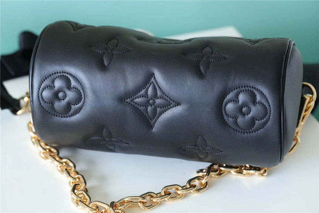 LV Papillon GLAMI Bag Classic Monogram For Women 20cm Black LV M59800