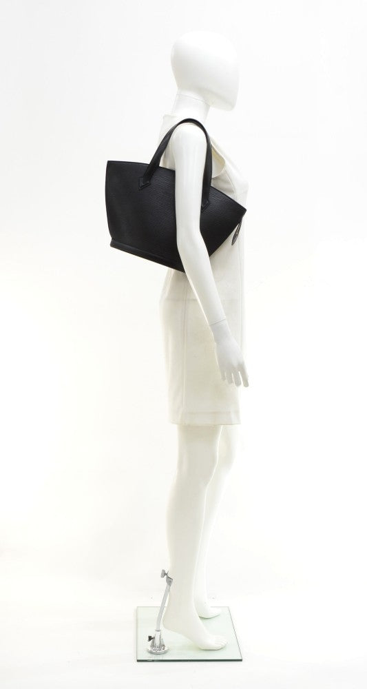 Louis Vuitto Saint Jacques Black PM Epi Leather Handbag