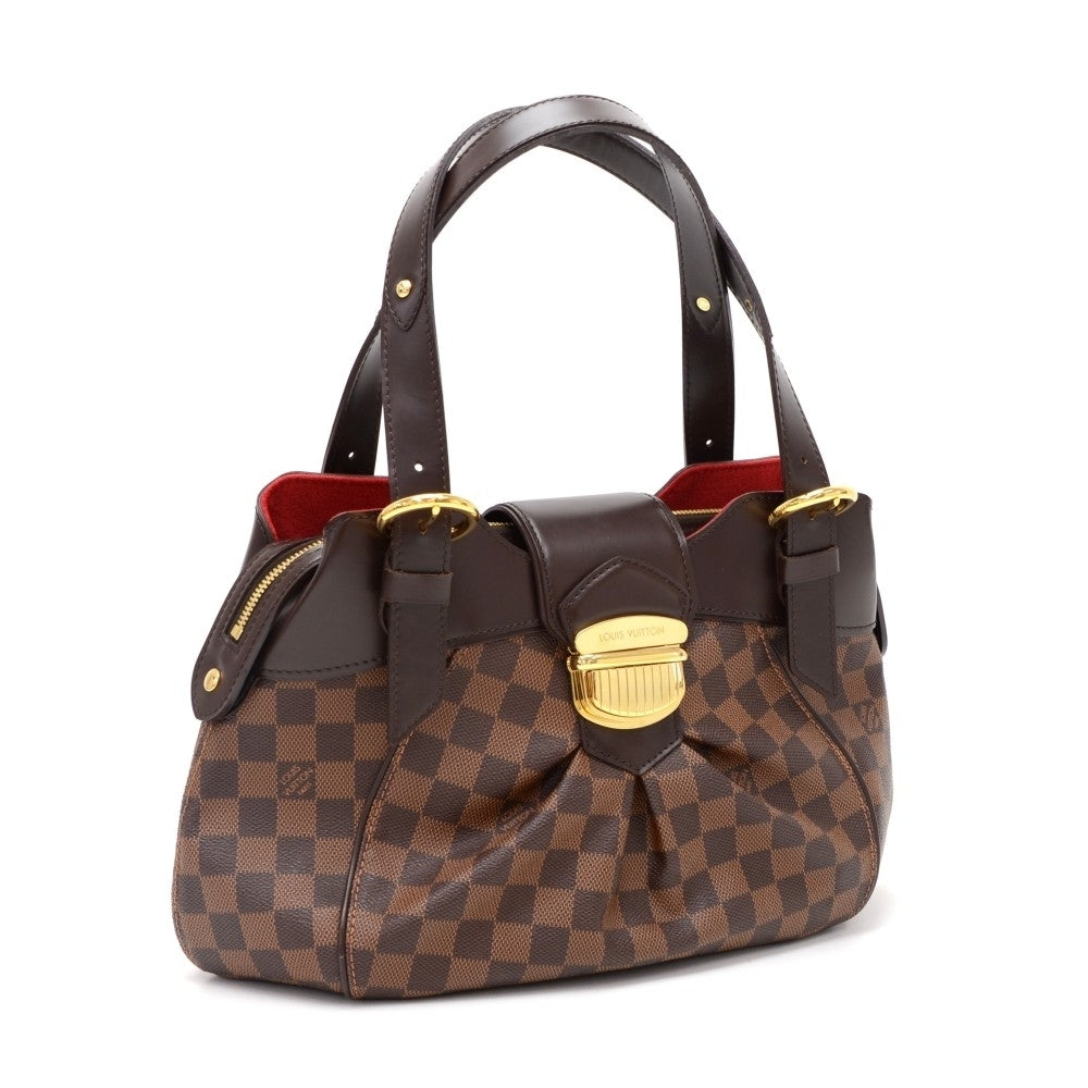 Louis Vuitto Sistina PM Damier EbÃ¨ne Canvas Handbag