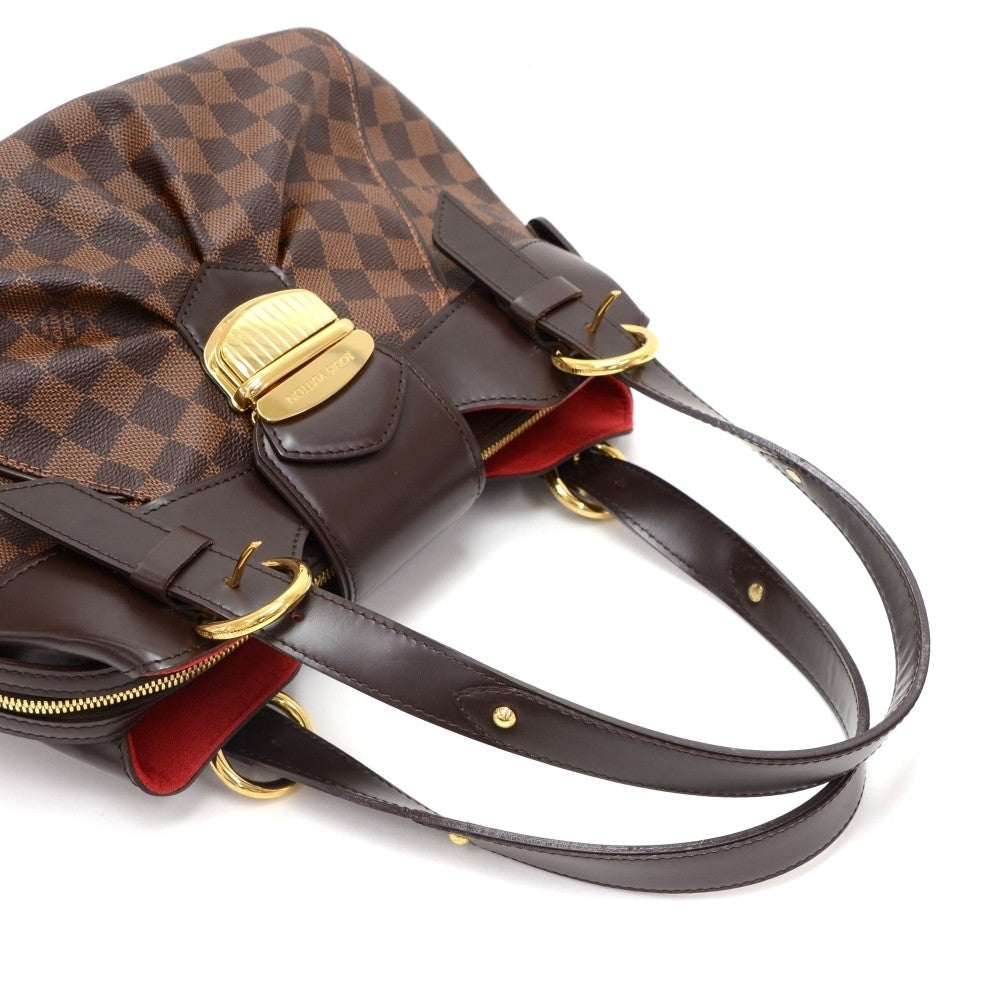 Louis Vuitto Sistina PM Damier EbÃ¨ne Canvas Handbag