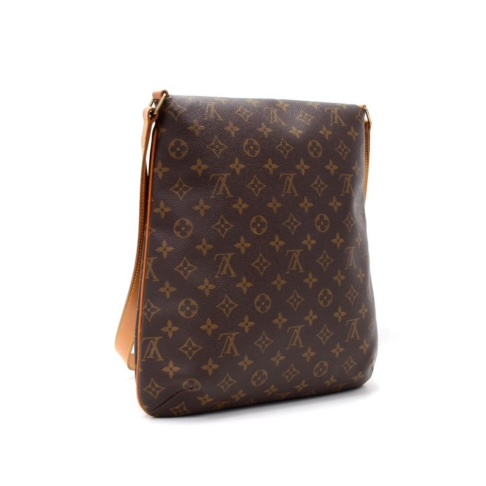 Louis Vuitto Large Musette Monogram Canvas Shoulder Bag