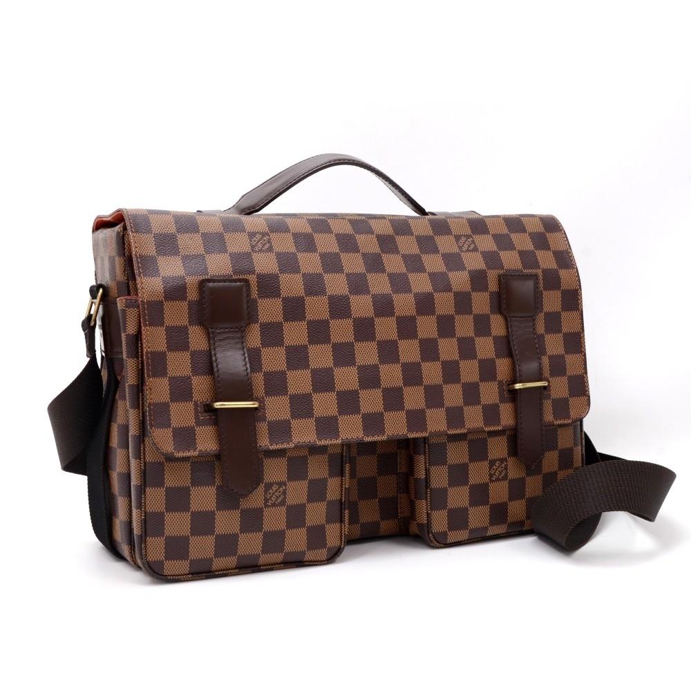 Louis Vuitto Broadway Damier Ebene Canvas Large Messenger Bag