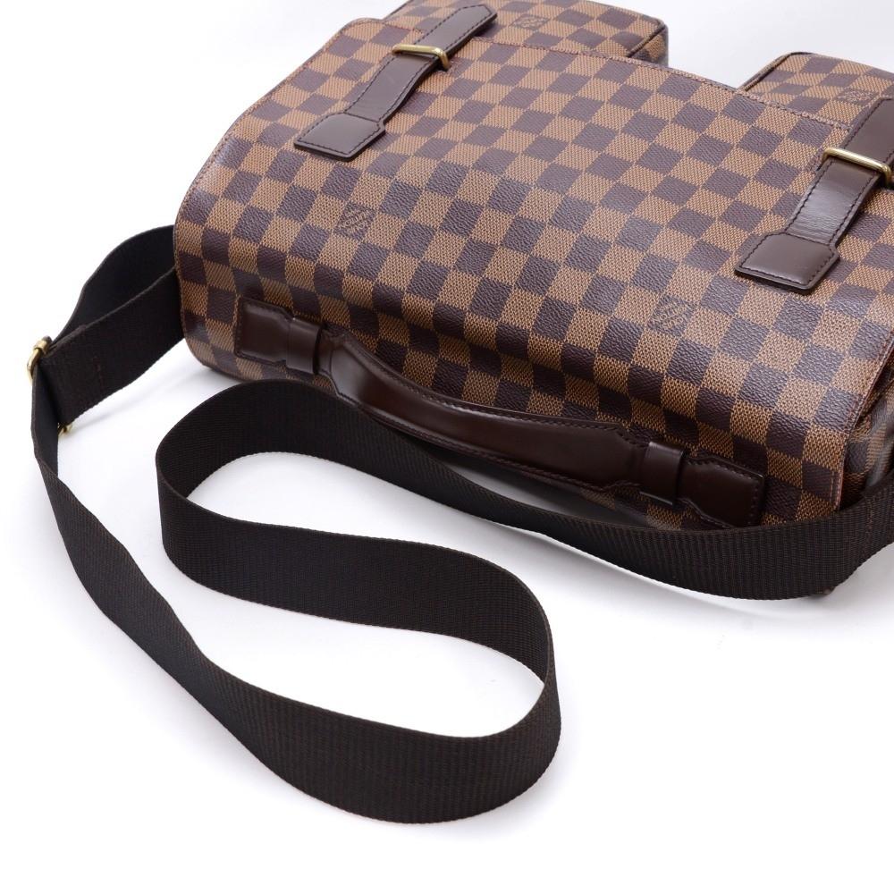 Louis Vuitto Broadway Damier Ebene Canvas Large Messenger Bag