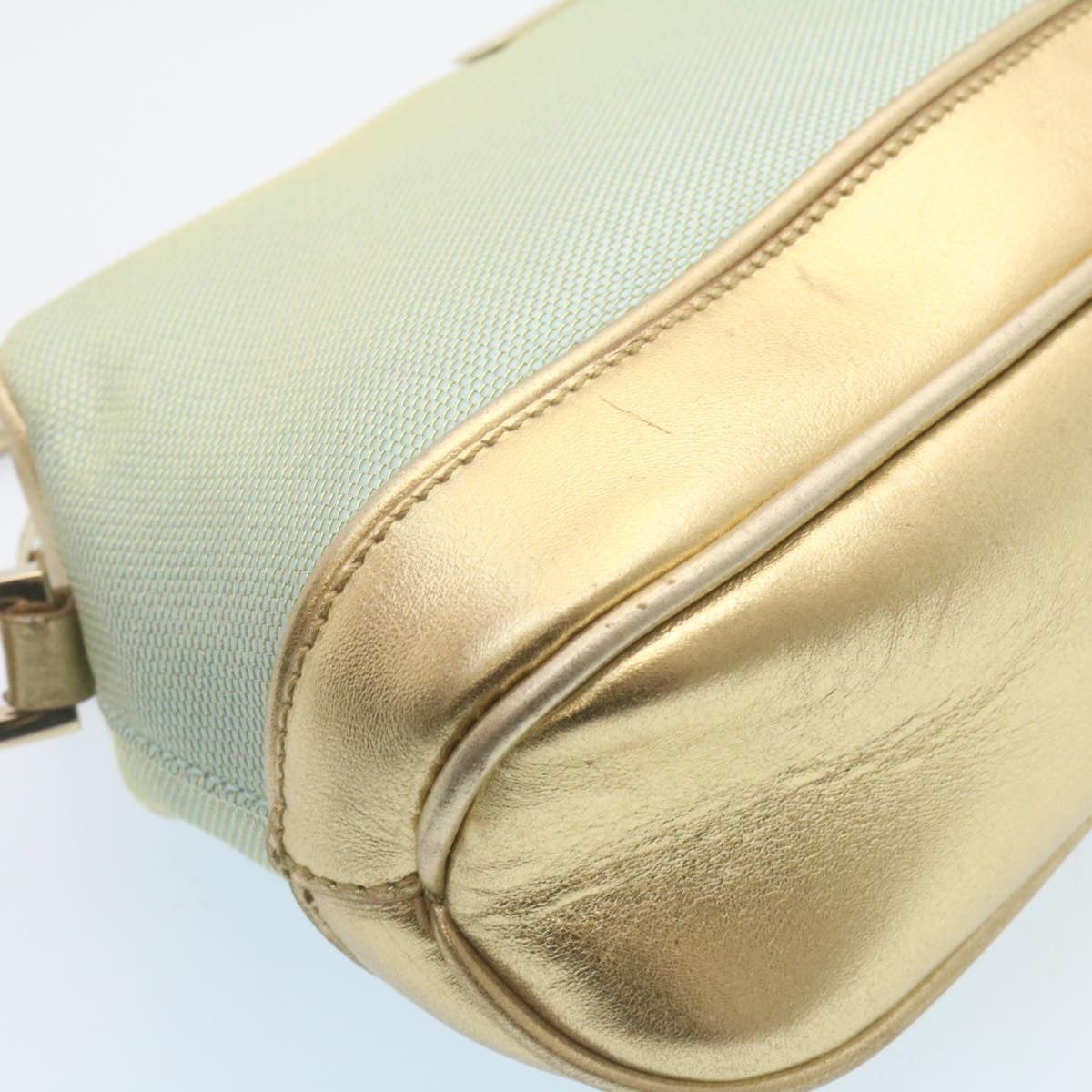 GUCCI Pouch Green Gold 27882