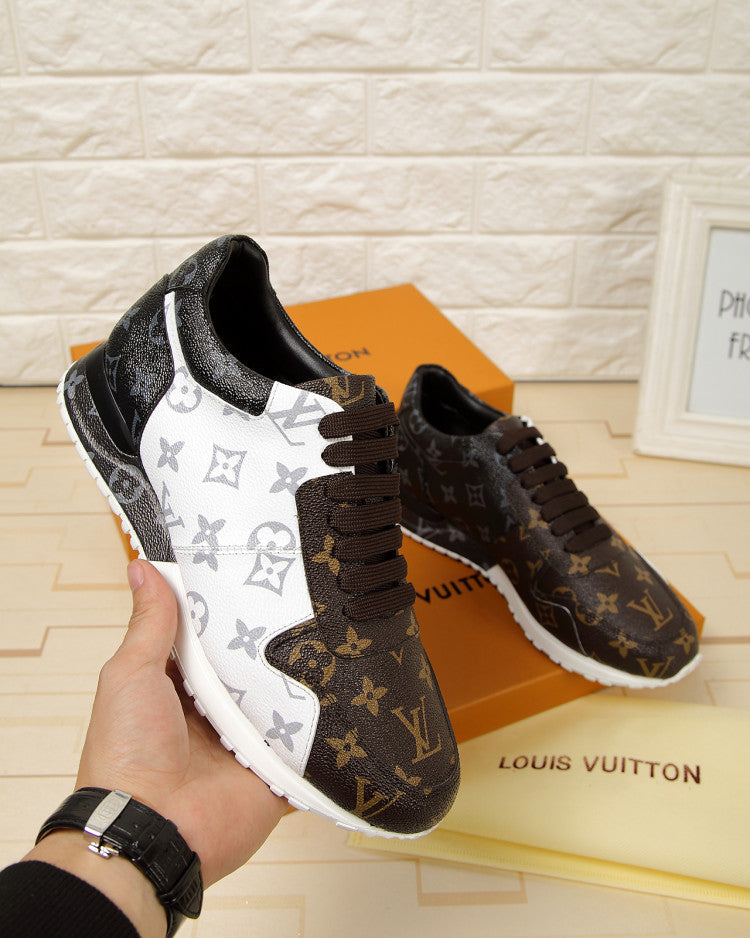 GLM - LUV GLMnogram Denim Brown And Gray Sneaker
