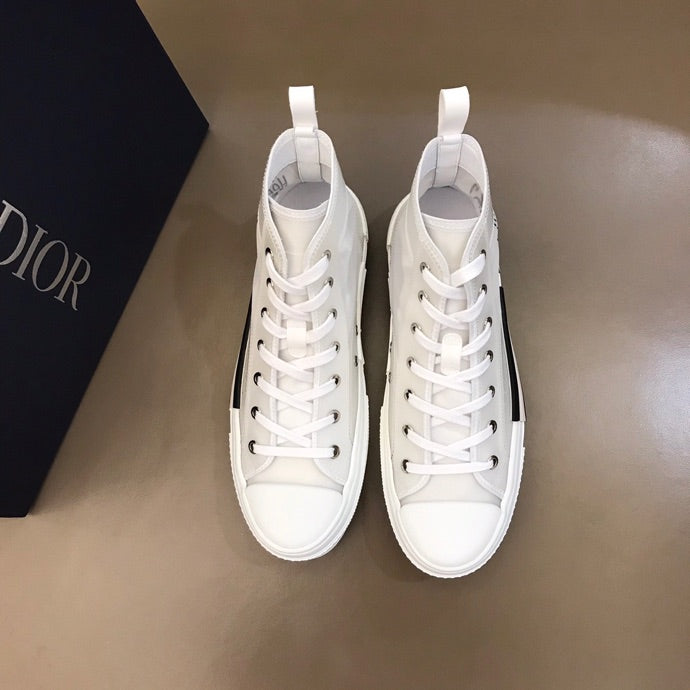 GLM - DIR B23 White Canvas HIGH-TOP SNEAKER