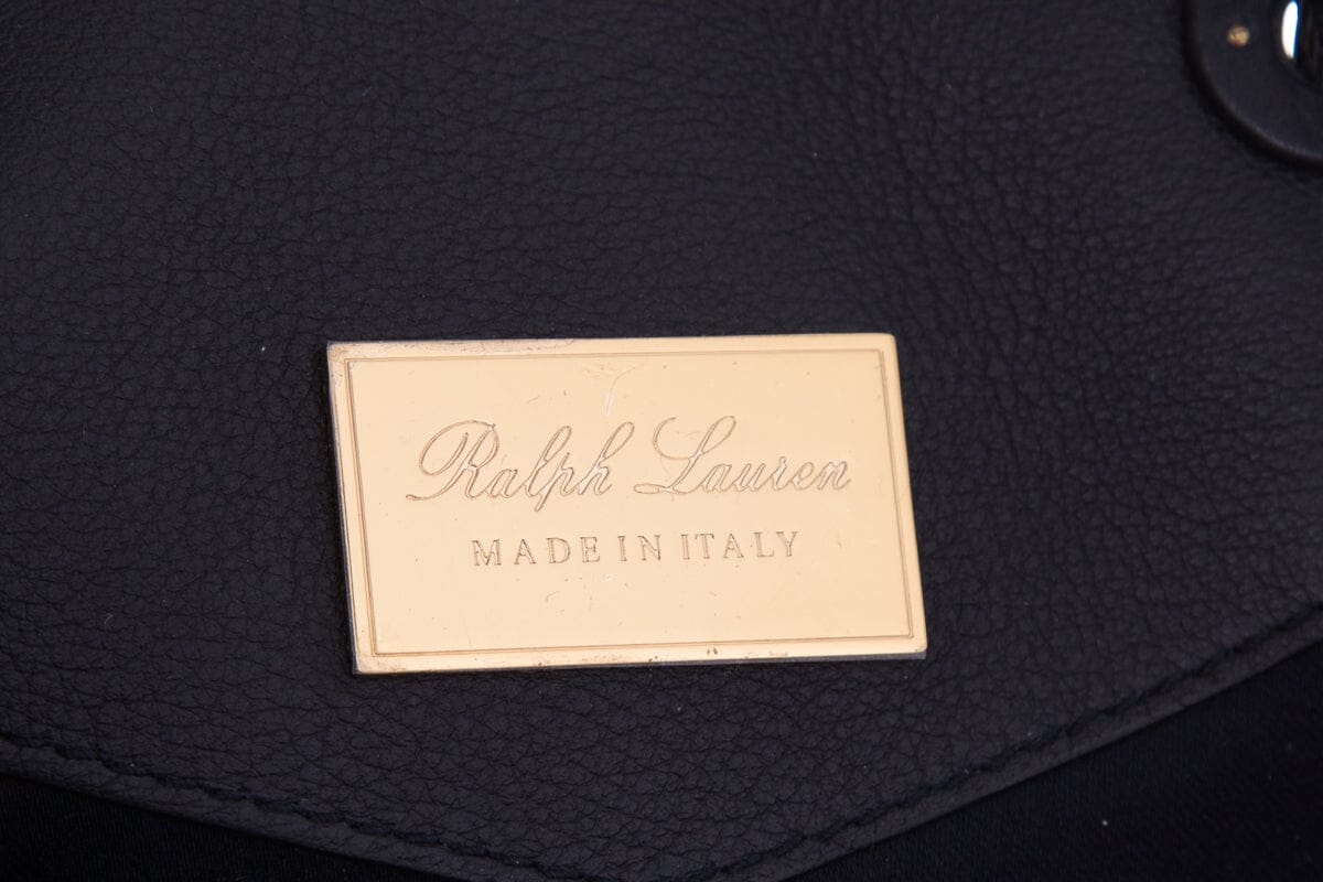 Ralph Lauren Collection Navy Leather Backpack