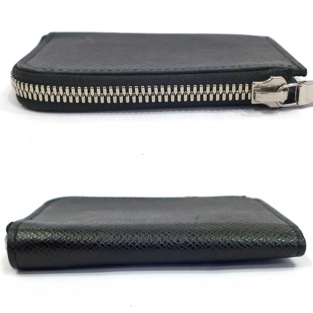 Louis Vuitton Porte Monet Taiga Coin Case M63375 Leather Black  etc