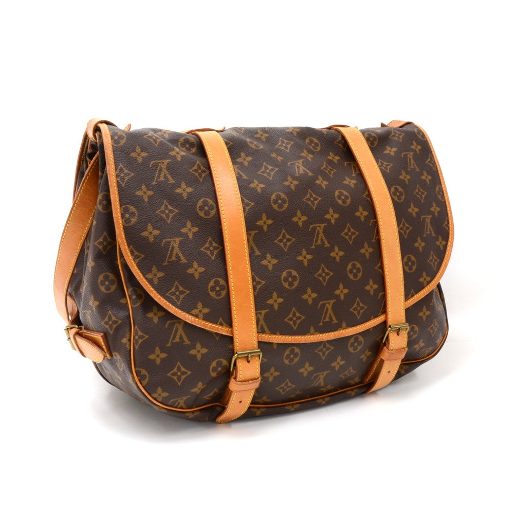 Louis Vuitto Saumur 43 Monogram Canvas Shoulder Bag