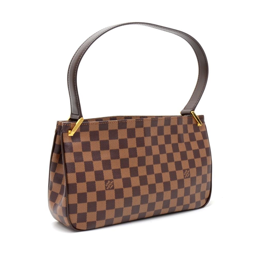 Louis Vuitto Aubagne Damier EbÃ¨ne Canvas Shoulder Bag
