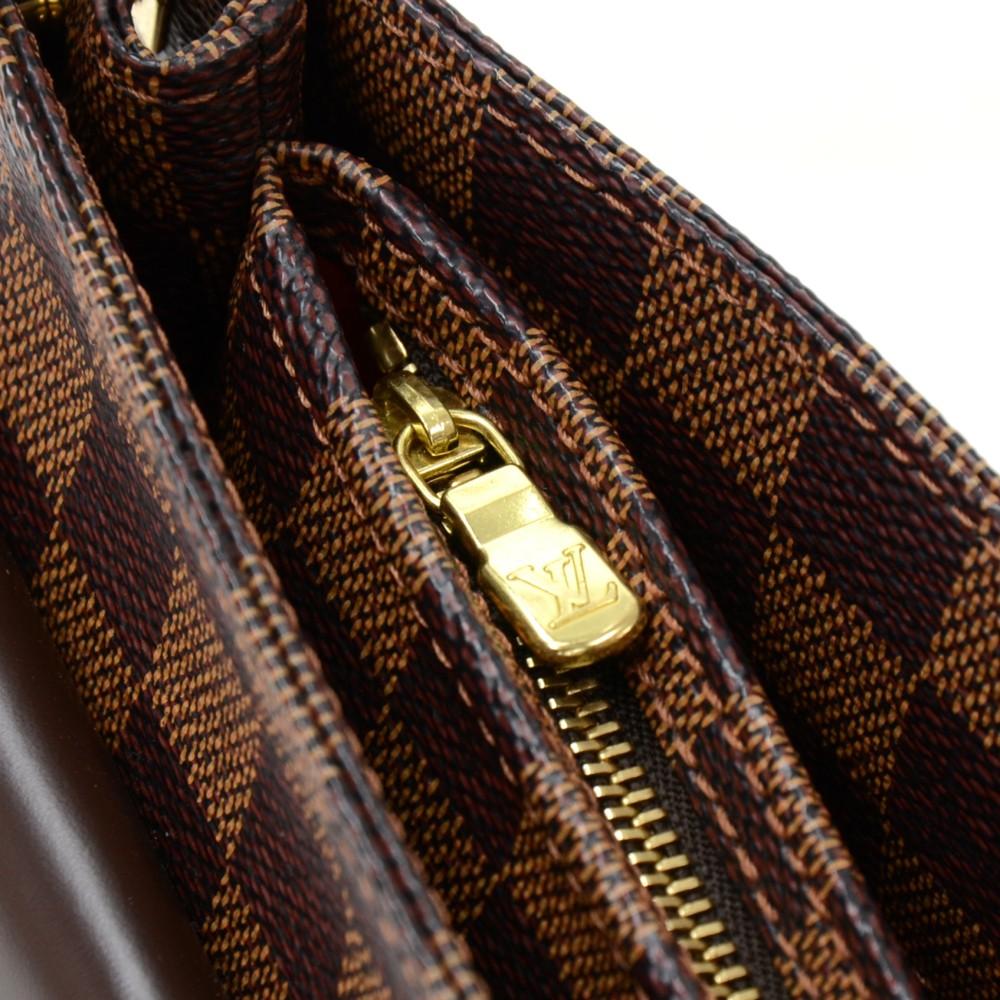 Louis Vuitto Aubagne Damier EbÃ¨ne Canvas Shoulder Bag