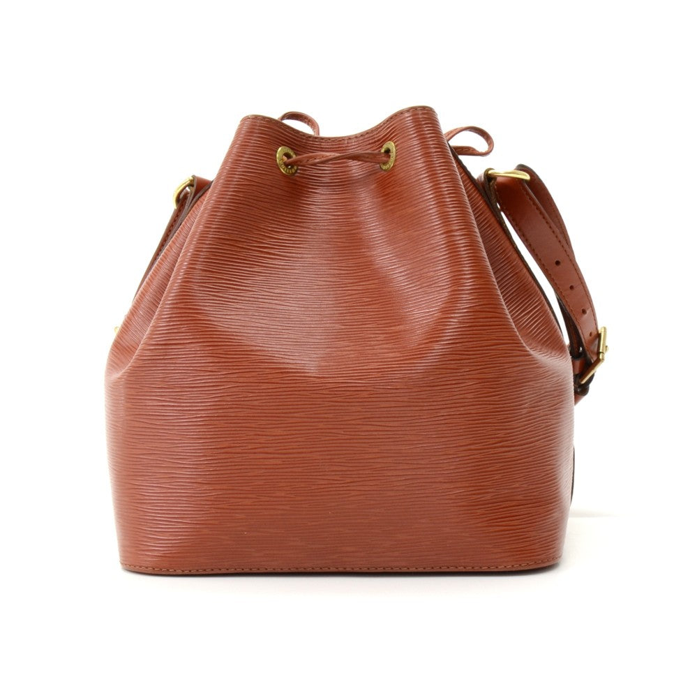 Louis Vuitto Petit Noe Dark Orange Epi Leather Bag