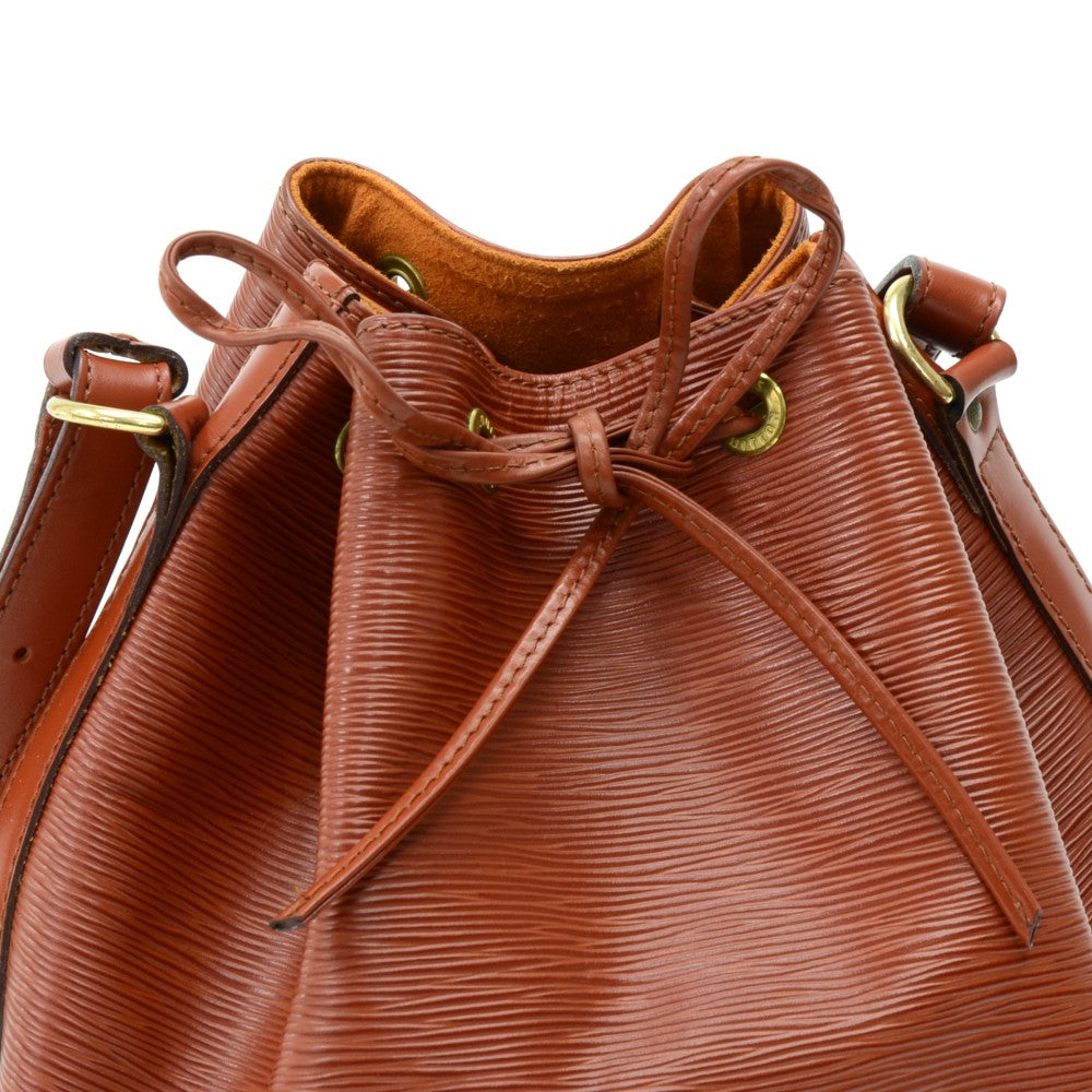 Louis Vuitto Petit Noe Dark Orange Epi Leather Bag