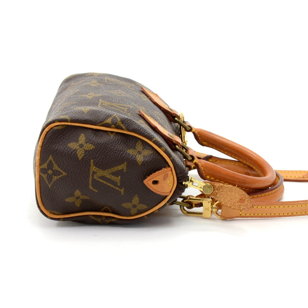 Louis Vuitto Speedy Mini Sac HL Monogram Canvas Handbag