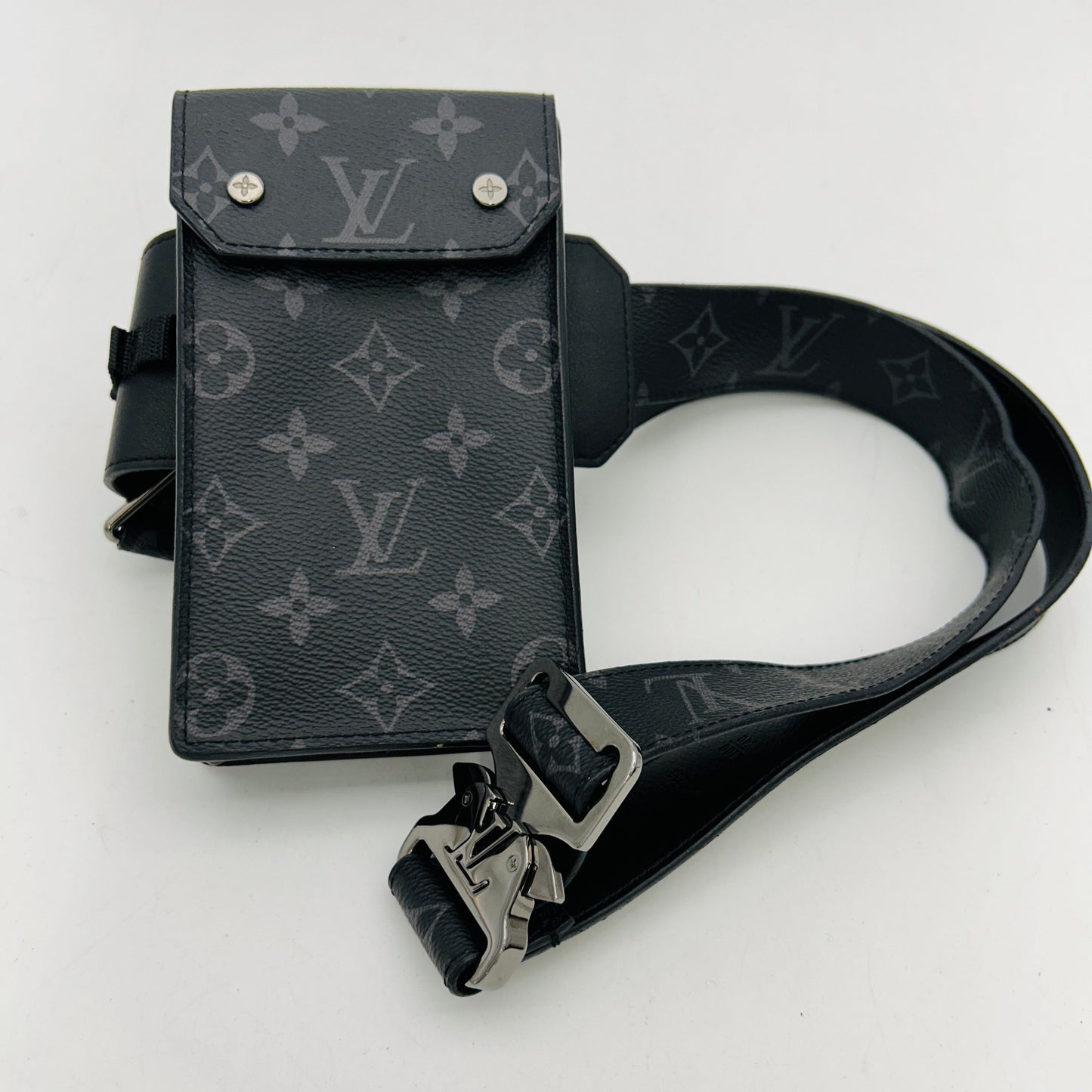 Louis Vuitton Monogram Eclipse Utility Waist Pouch / Canvas Belt Bag GP22243973