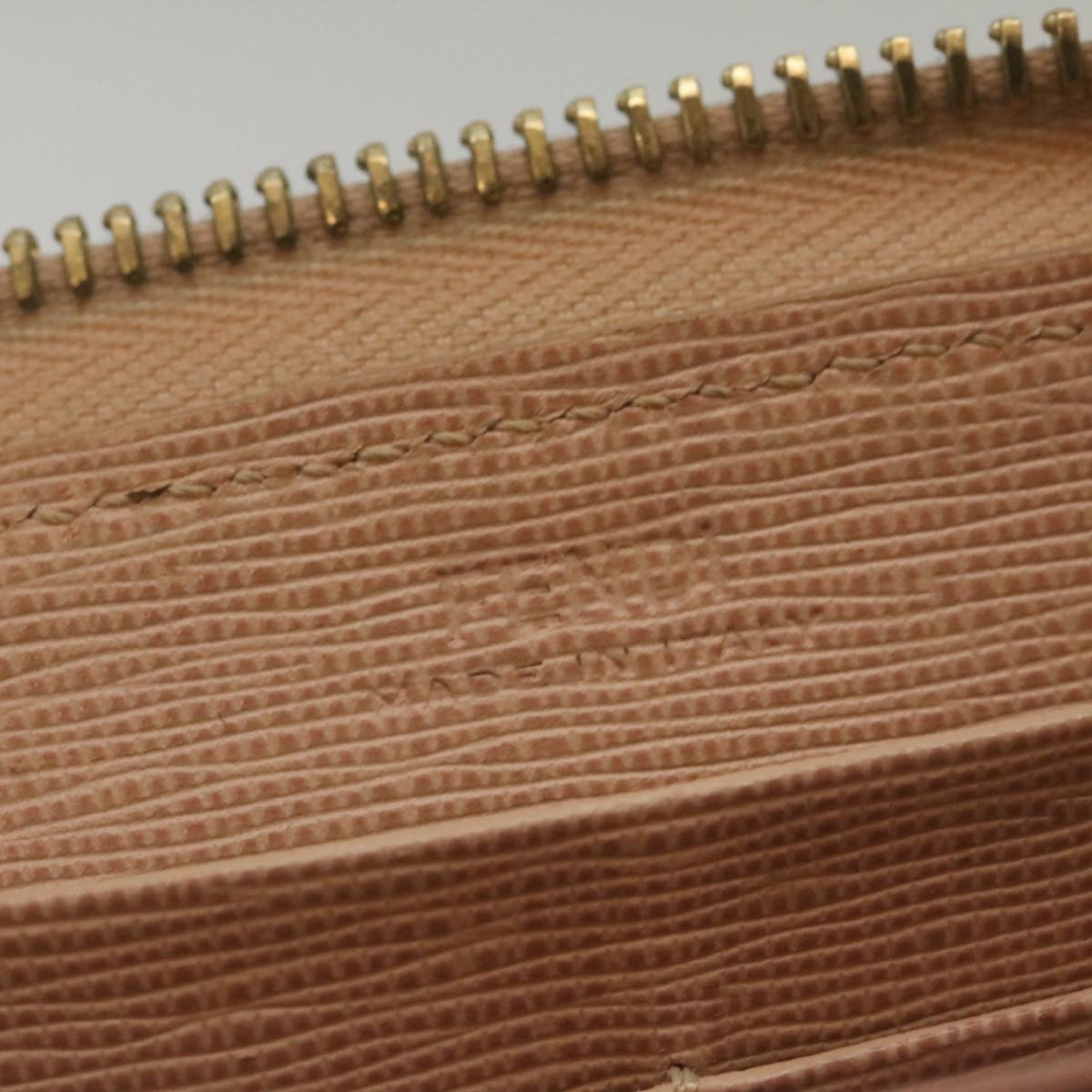 FENDI Long Wallet Leather Pink 29198