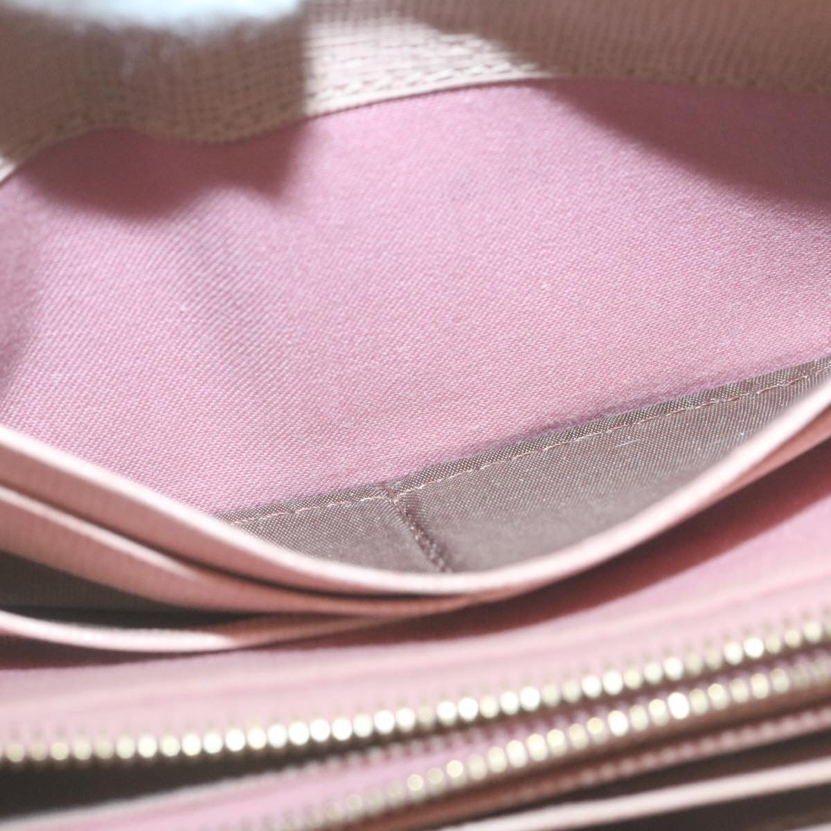 FENDI Long Wallet Leather Pink 29198